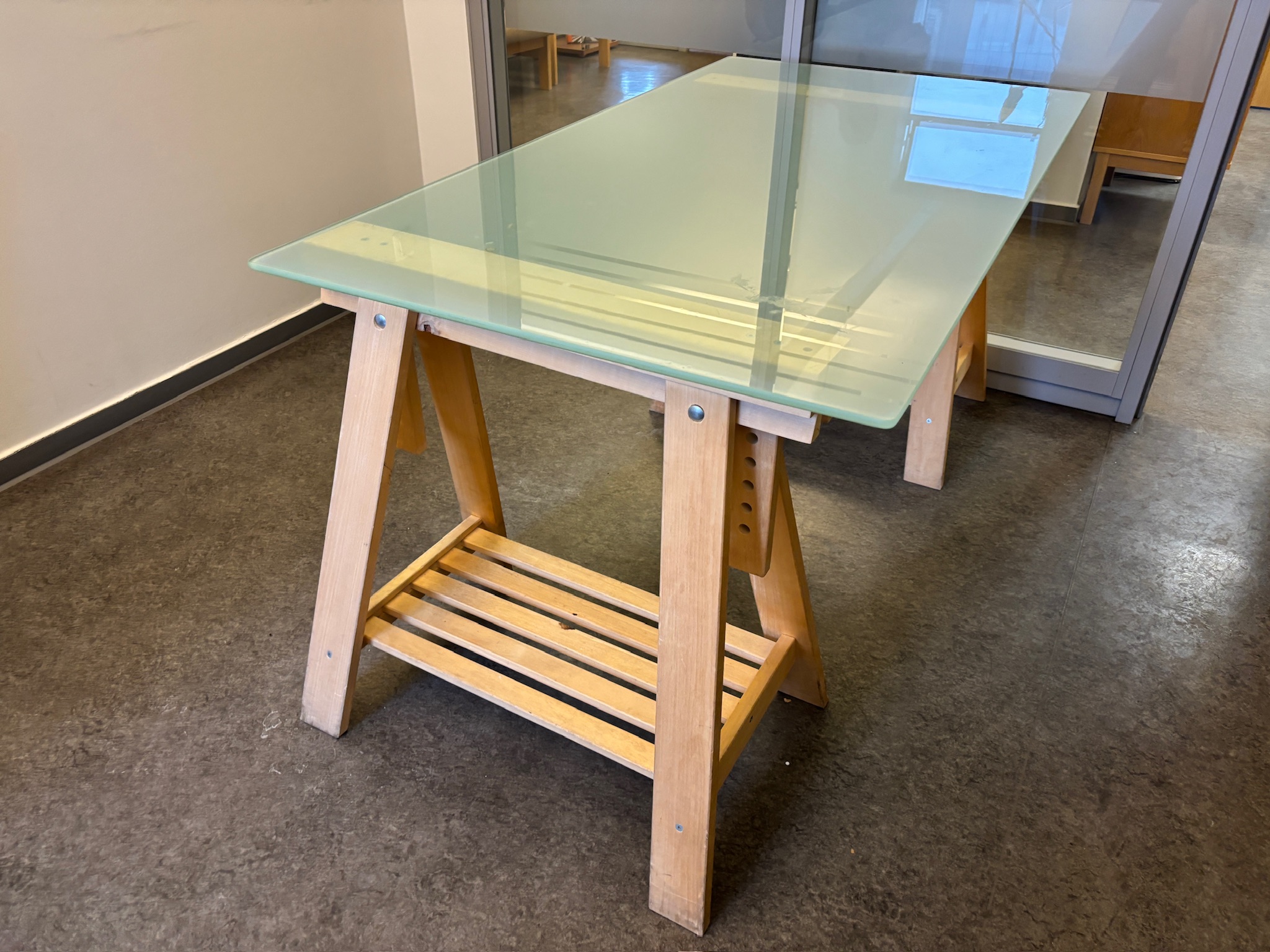 SELT / SOLD IKEA glerborð, B150x80sm.