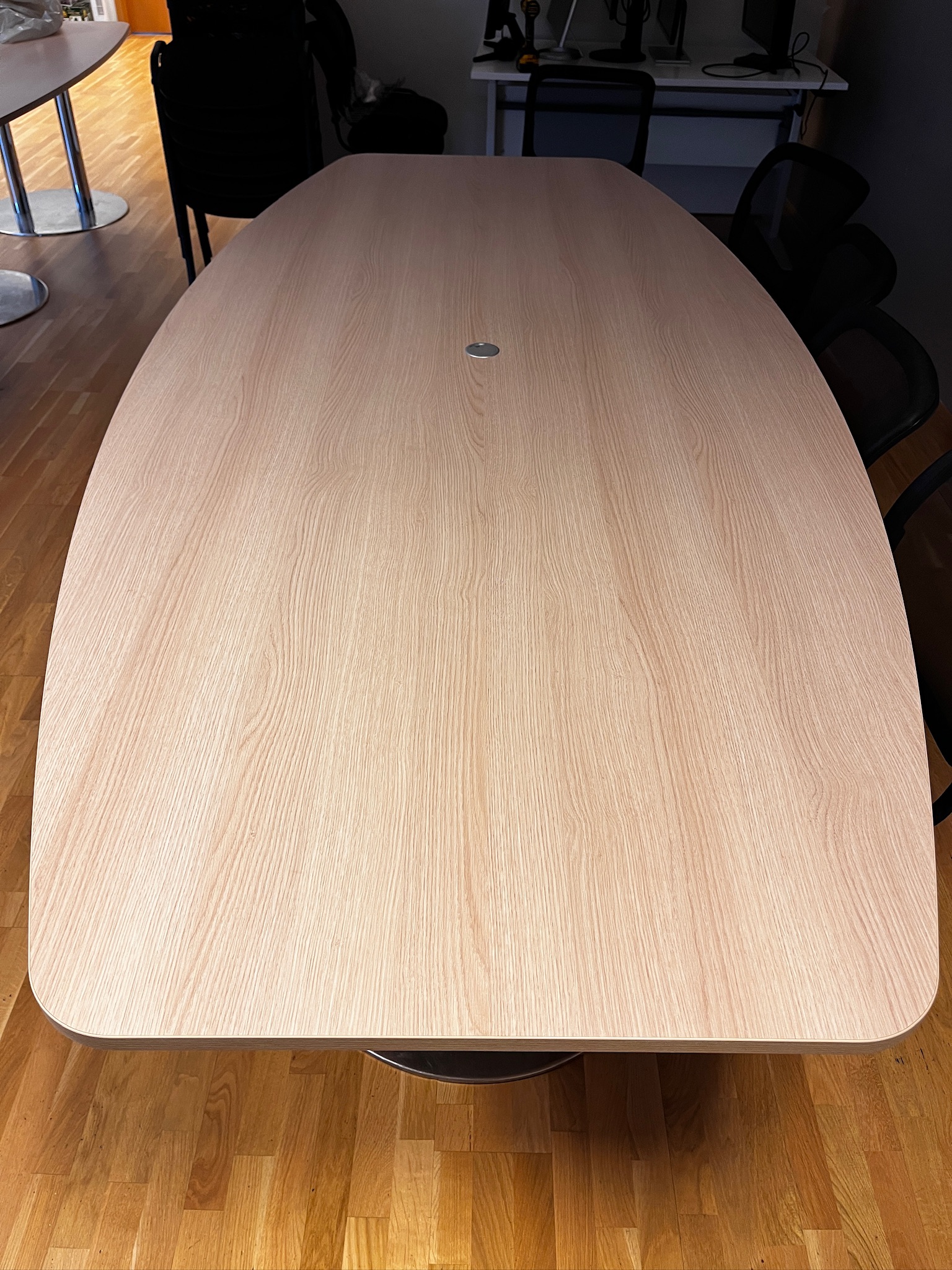 SELT / SOLD Fundarborð, 10 til 12 manna, L280 x B130 sm. 3