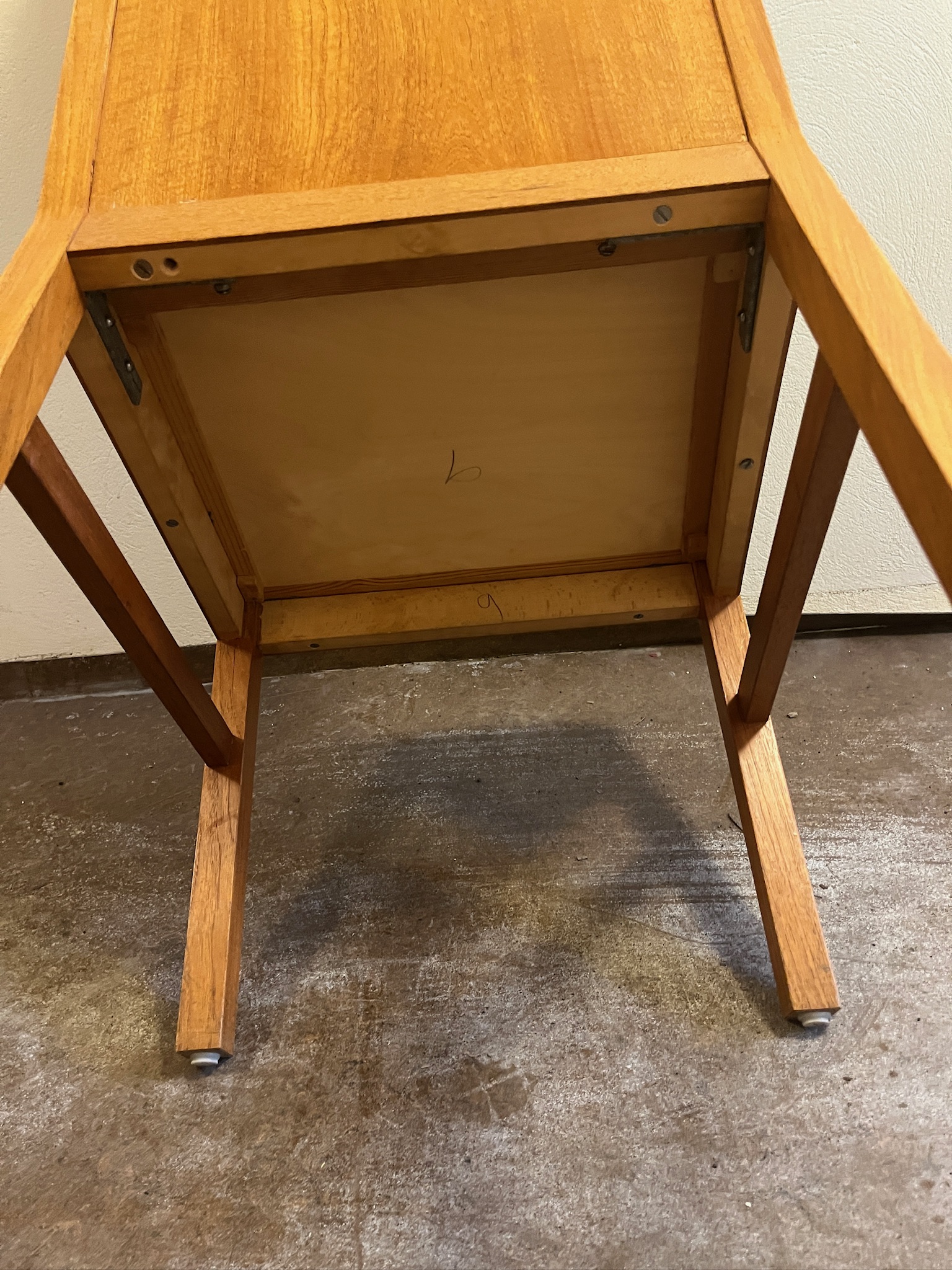 SELT / SOLD Viðarstólar - sérsmíði - handsmíði með tauáklæði (11 stk.) 5