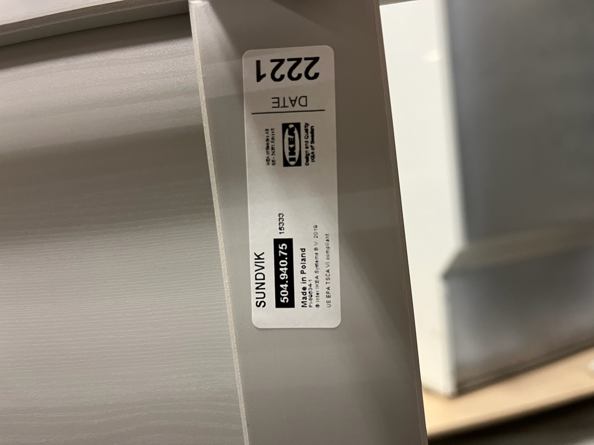 SELT / SOLD IKEA ungbarnarúm, B125 x D67 x H85 sm. 6