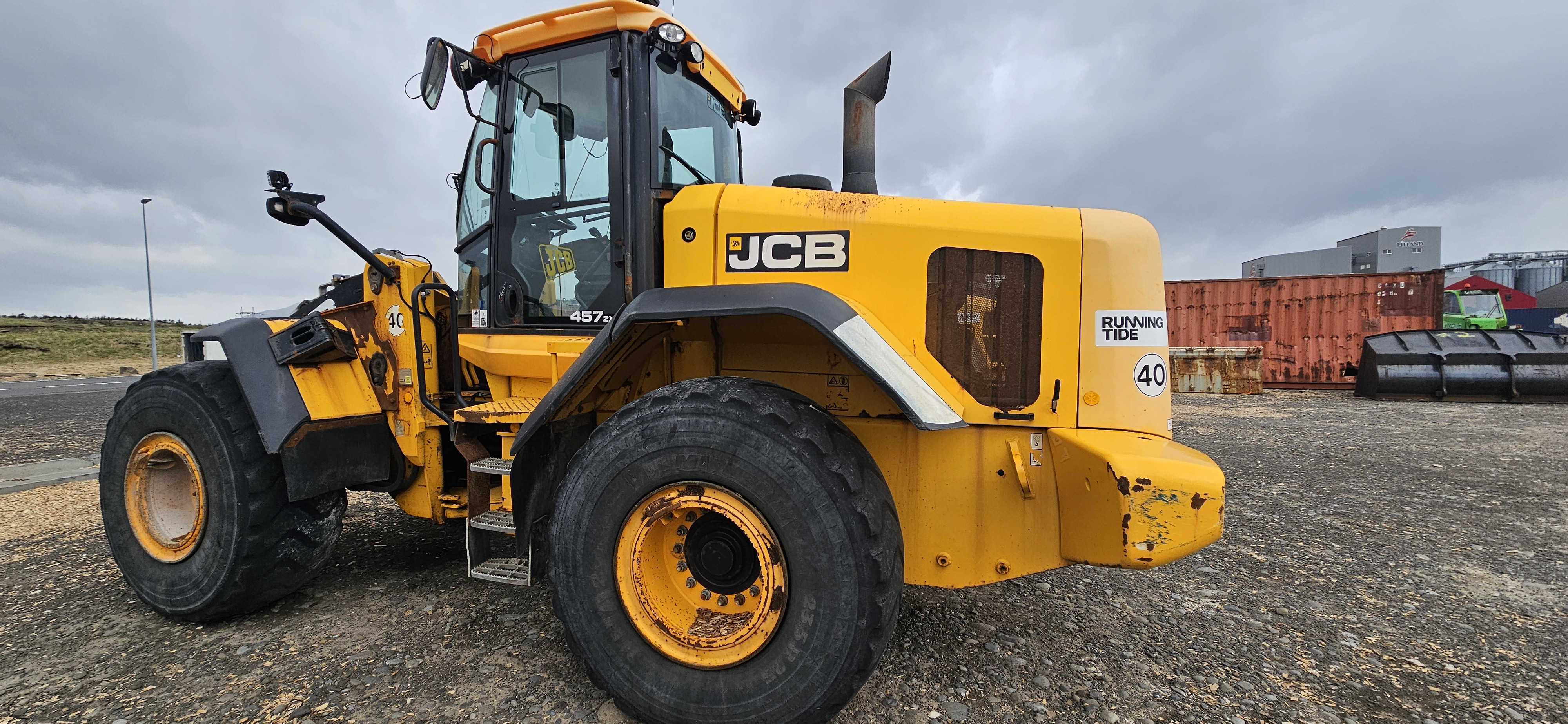 SELT / SOLD JCB 457 ZX - 2012 hjólaskófla - vinnustundir 7100 4