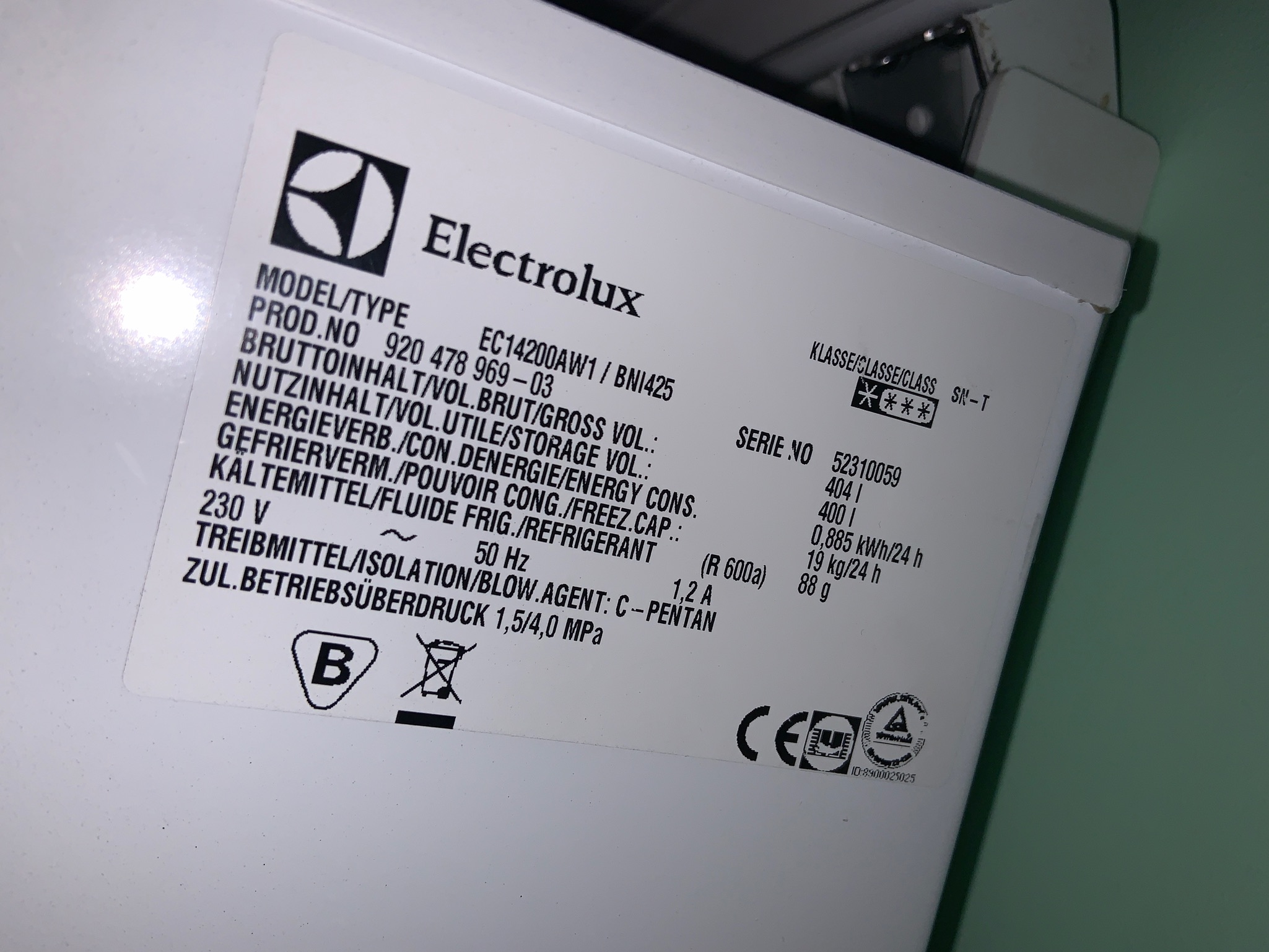 Electrolux frystikista 400L 3