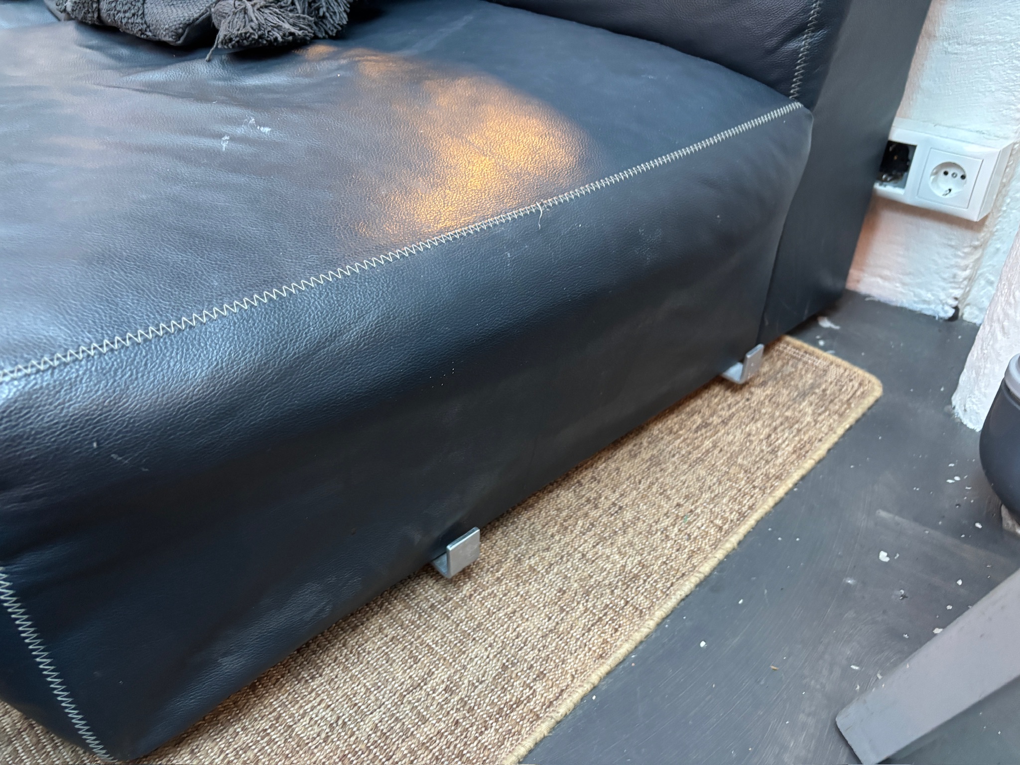 SELT / SOLD Hay leðursófi frá Epal, B250xL130xD100sm. (2 stk.) 4