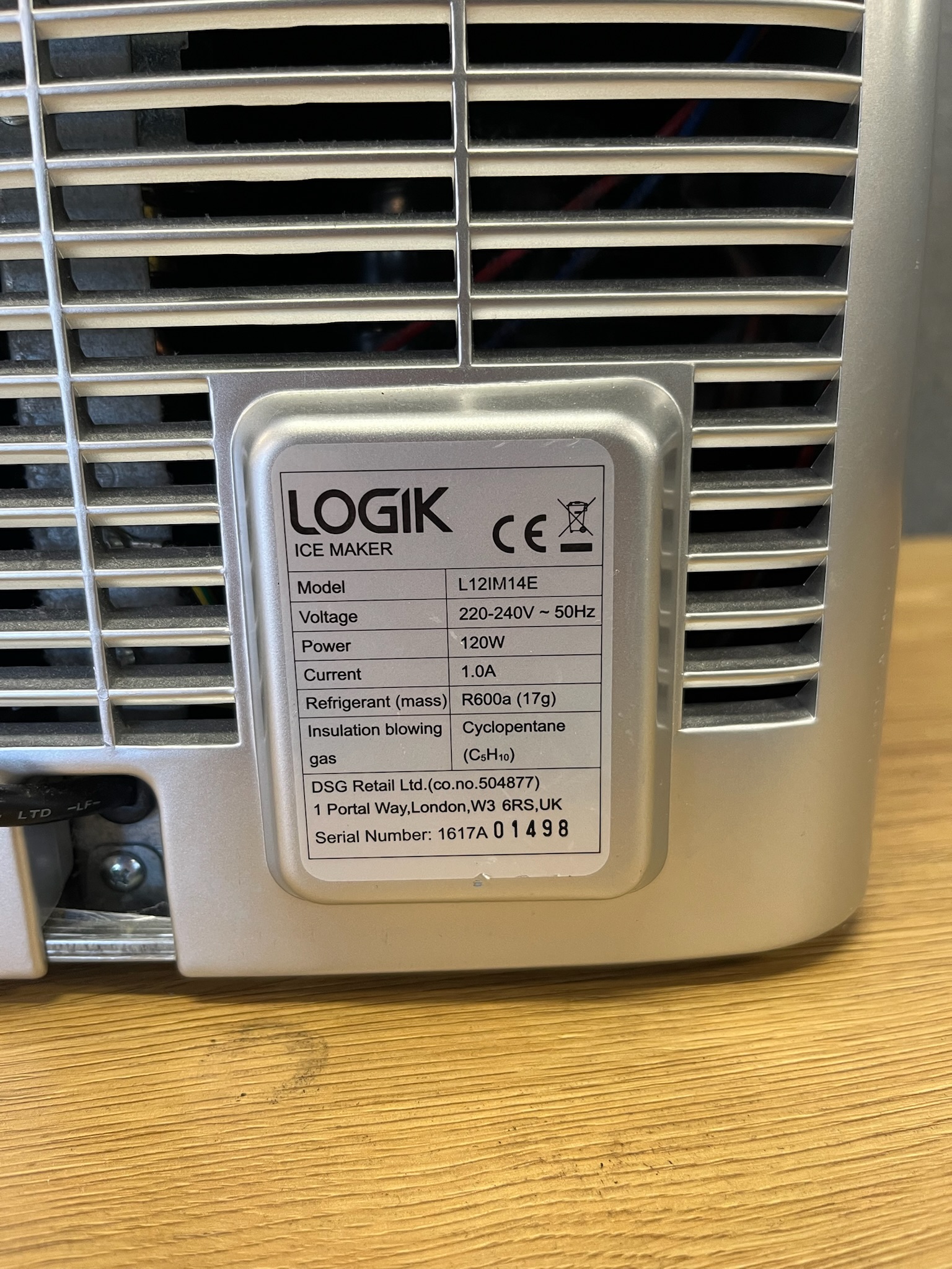 SELT / SOLD Logik klakavél frá Elko, 12kg/24hr 6