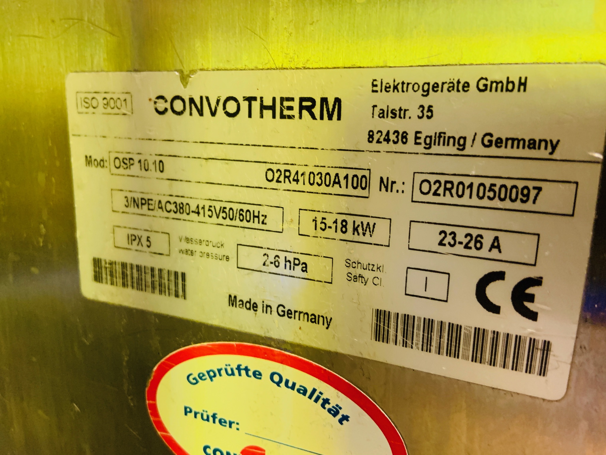Selt - CONVOTHERM Ofn - 10 skúffu - frá FASTUS 5