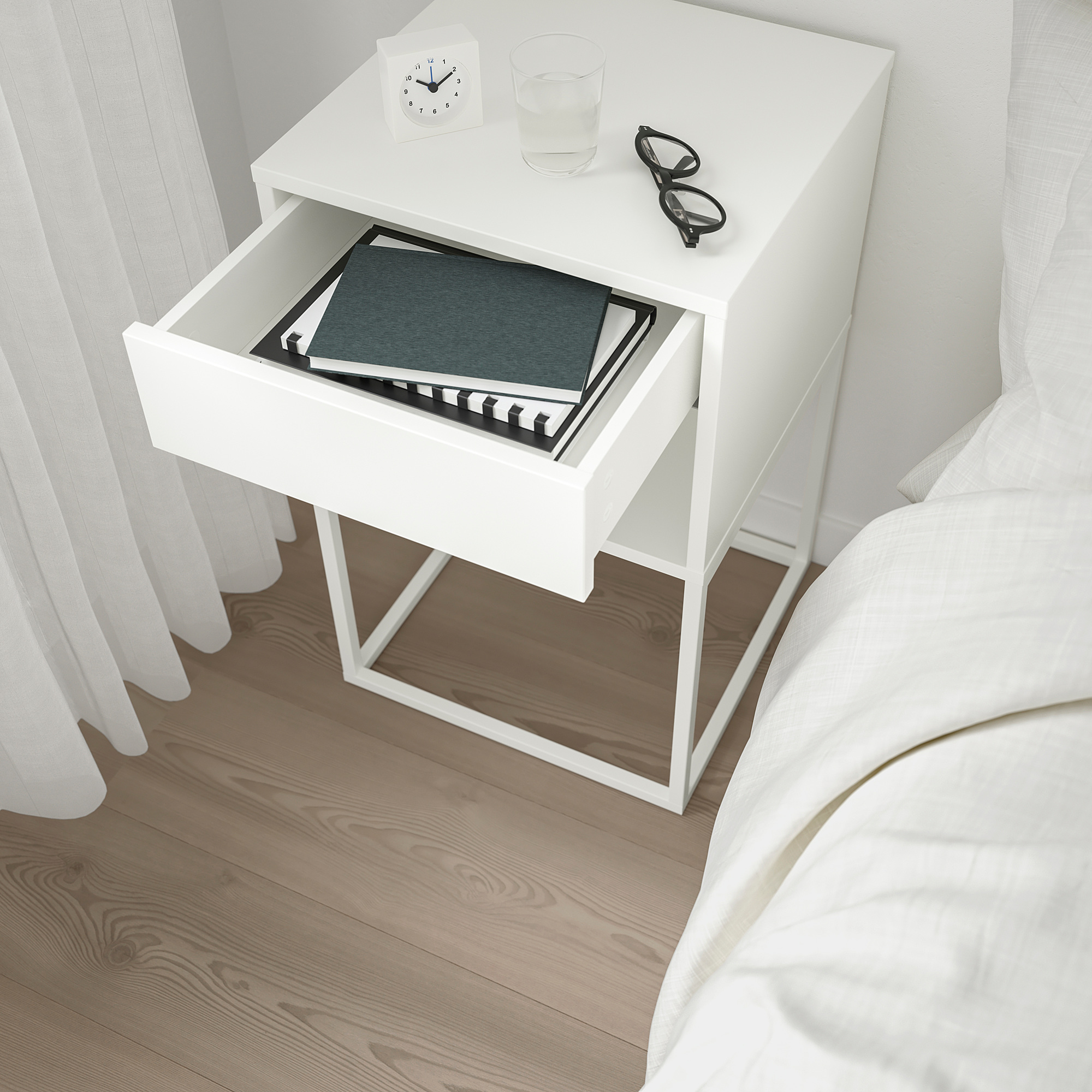 SELT / SOLD VIKHAMMER - IKEA skenkur - náttborð - stofuborð 4