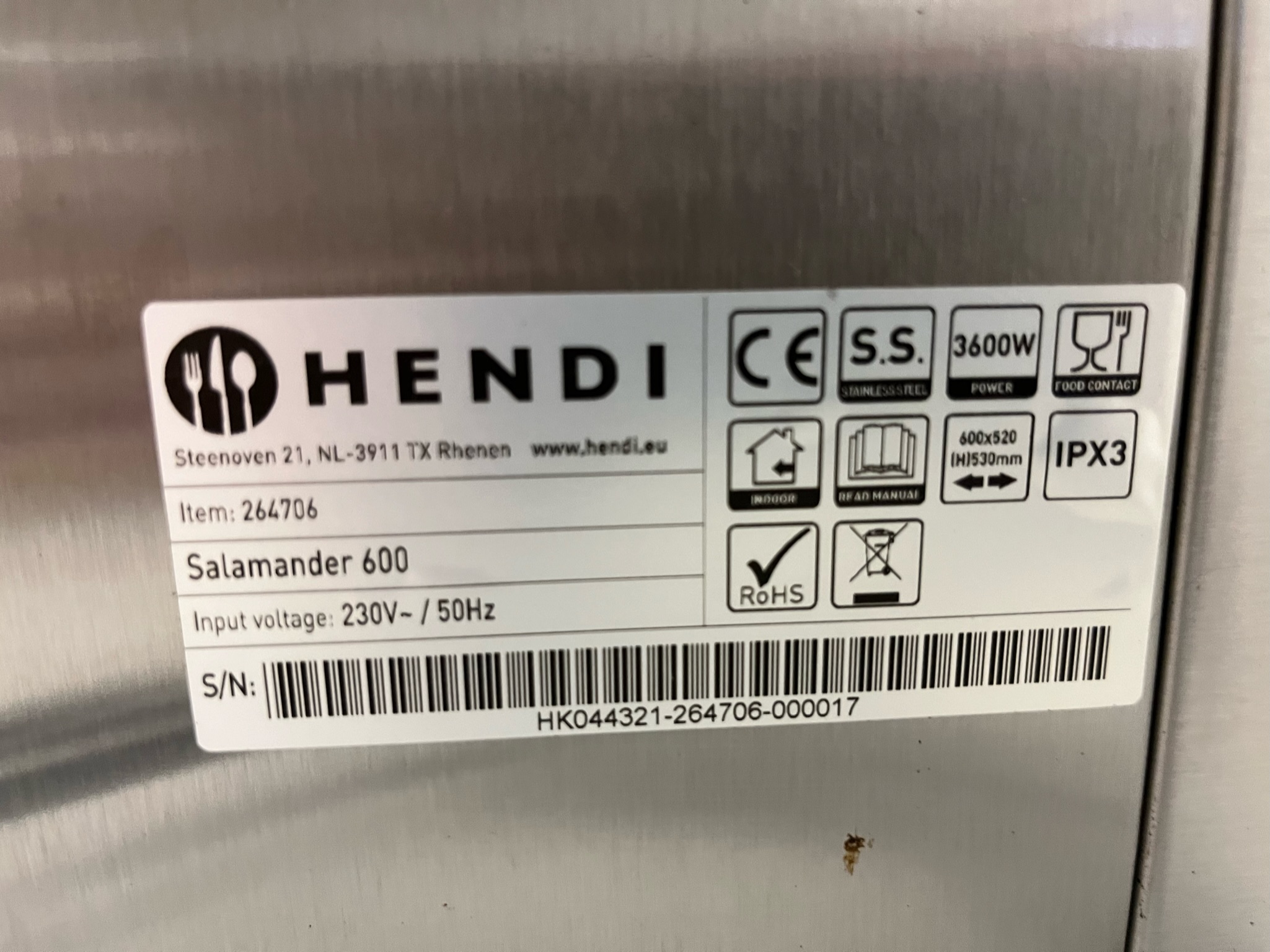 SELT / SOLD Hendi Salamander 600 6