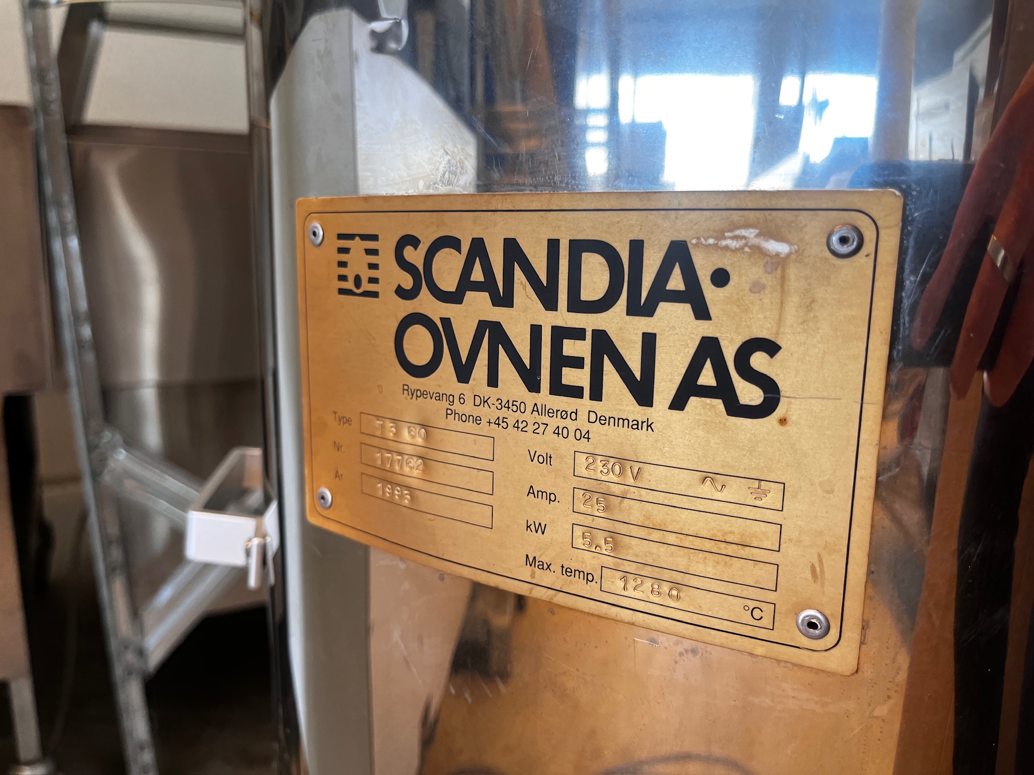 SELT / SOLD Scandia keramik brennsluofn / leirofn / glerofn á hjólum 7