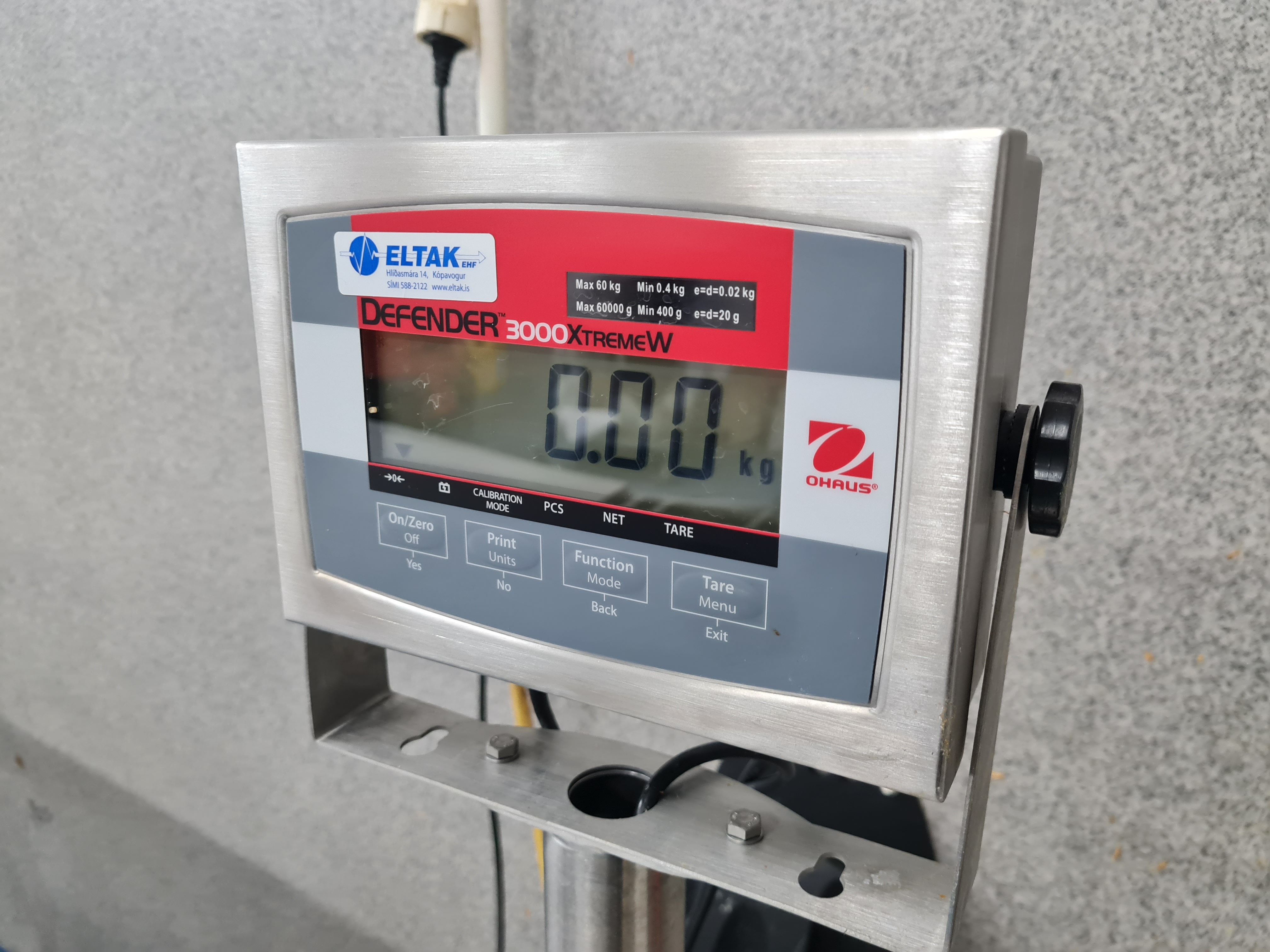 SELT / SOLD Vog - vikt - Eltek - 60 kg