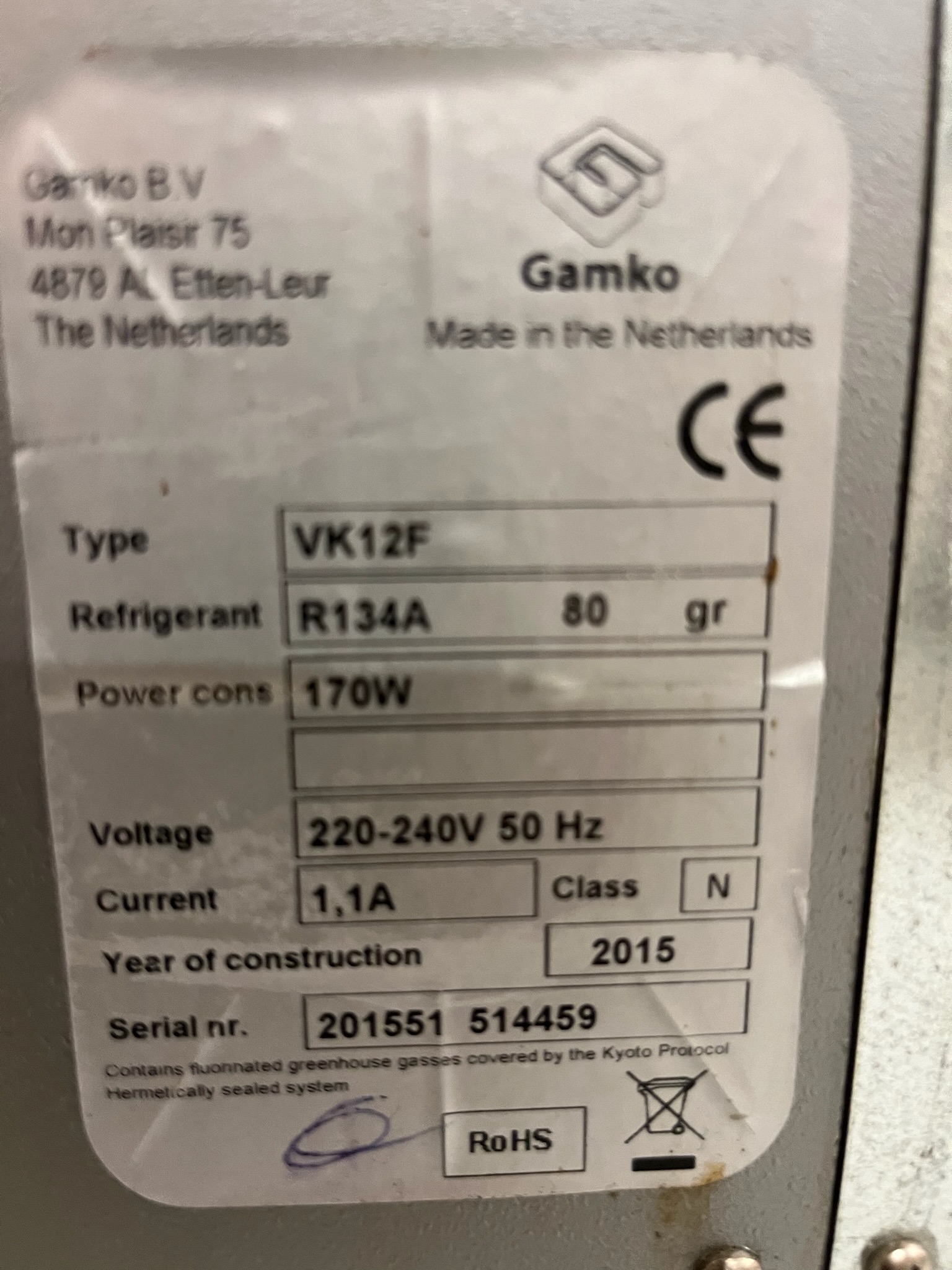 SELT / SOLD Stálborð með vöskum og kælibaði, L290 x B65 sm. 9